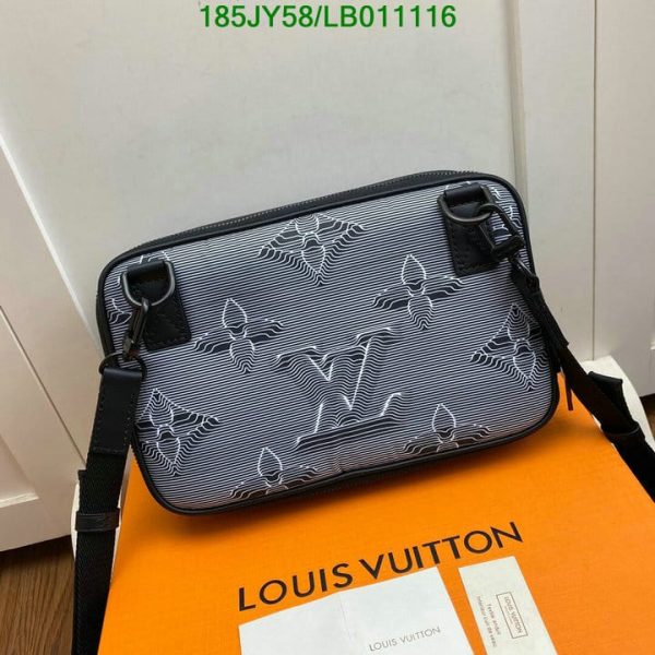 Louis Vuitton 1:1 Mirror Replica Expandable messenger crossbody bag calfskin leather nylon  LB01111652347