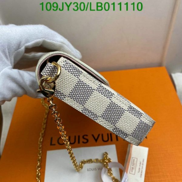 Louis Vuitton 1:1 Mirror Replica Felicie Pochette Damier Brown LB01111041234