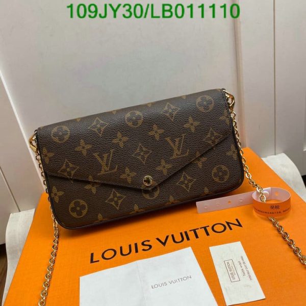 Louis Vuitton 1:1 Mirror Replica Felicie Pochette Damier Brown LB01111041234