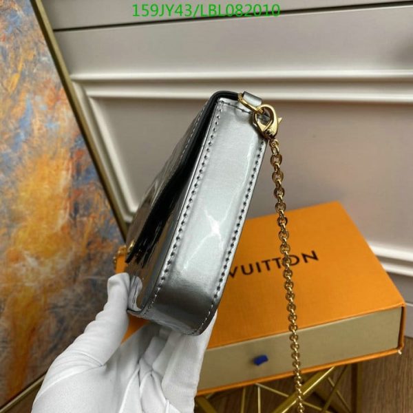 Louis Vuitton 1:1 Mirror Replica Felicie Pochette Limited Edition Metallic Monogram Vernis  LBL0820104123