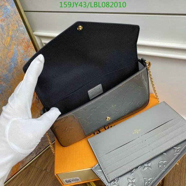 Louis Vuitton 1:1 Mirror Replica Felicie Pochette Limited Edition Metallic Monogram Vernis  LBL0820104123