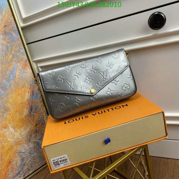 Louis Vuitton 1:1 Mirror Replica Felicie Pochette Limited Edition Metallic Monogram Vernis  LBL0820104123