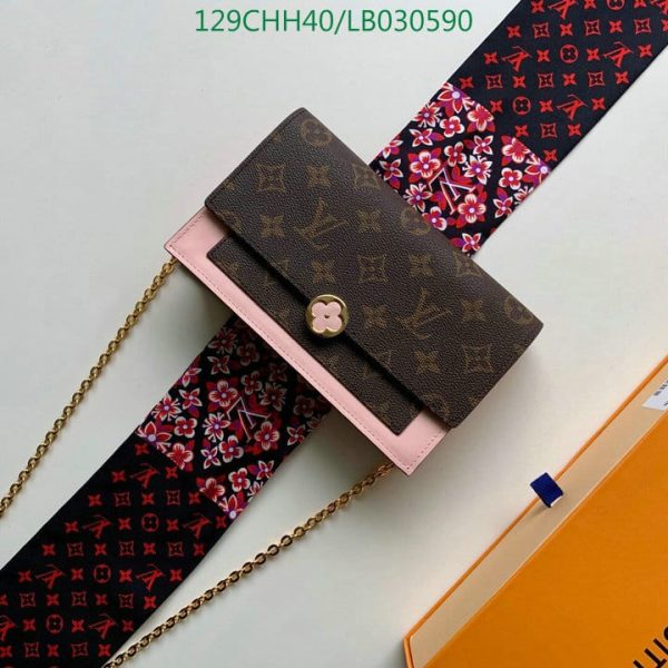 Louis Vuitton 1:1 Mirror Replica Flore Chain Wallet LB03059026954