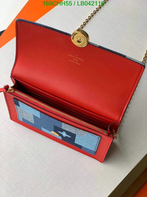 Louis Vuitton 1:1 Mirror Replica Flore Chain Wallet LB04211623658