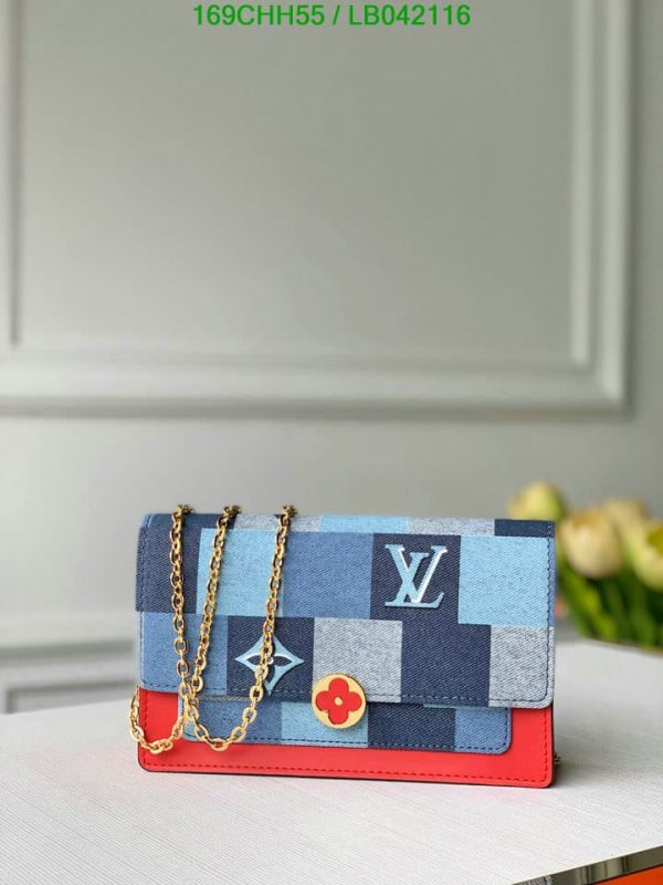 Louis Vuitton 1:1 Mirror Replica Flore Chain Wallet LB04211623658