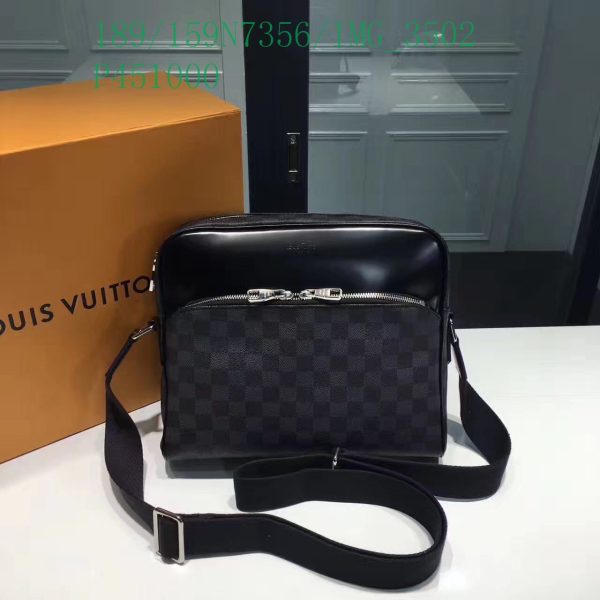 Louis Vuitton 1:1 Mirror Replica GRAPHITE IO shoulder bag LB11309313312