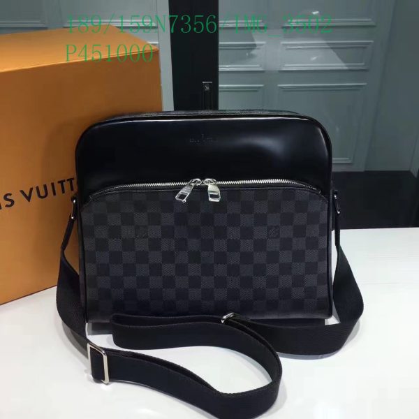 Louis Vuitton 1:1 Mirror Replica GRAPHITE IO shoulder bag LB11309313312