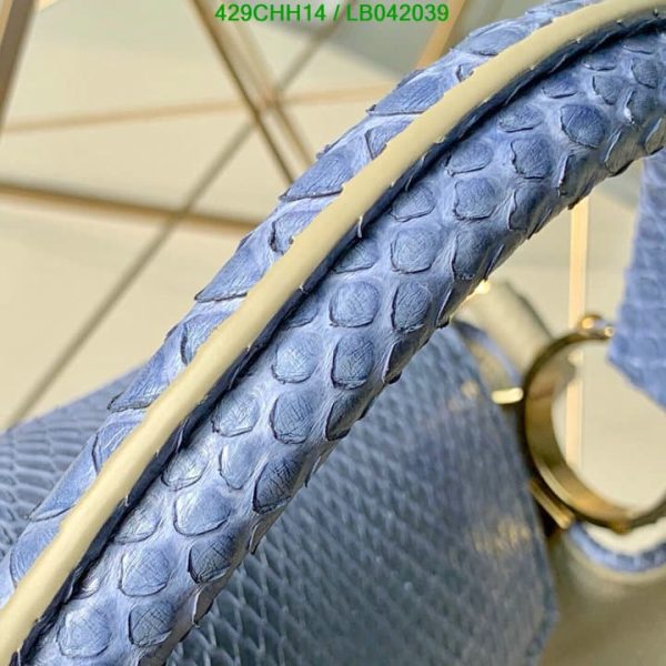 Louis Vuitton 1:1 Mirror Replica  Galet Taurillon Leather and Python Capucines BB Bag LB04203989564