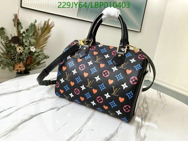 Louis Vuitton 1:1 Mirror Replica Game On Speedy Bandouliere black LBP0104033269