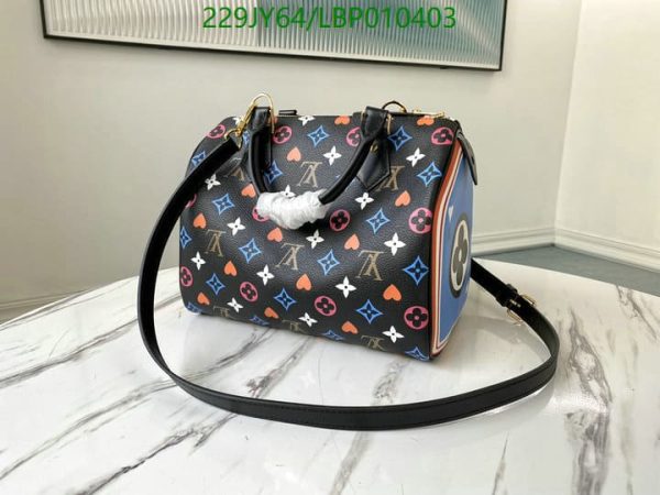 Louis Vuitton 1:1 Mirror Replica Game On Speedy Bandouliere black LBP0104033269