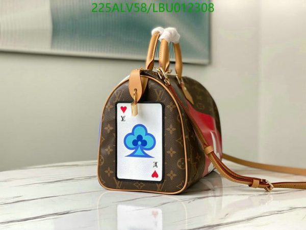 Louis Vuitton 1:1 Mirror Replica Game On Speedy  Canvas Shoulder Bag Brown LBU0123083165