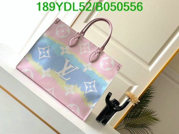 Louis Vuitton 1:1 Mirror Replica Handbag Escale On The Go GM in Pink Pastel  B050556312456