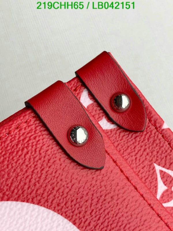 Louis Vuitton 1:1 Mirror Replica Handbag Escale On The Go GM in Red (Tie Dye Rouge)  LB04215178654