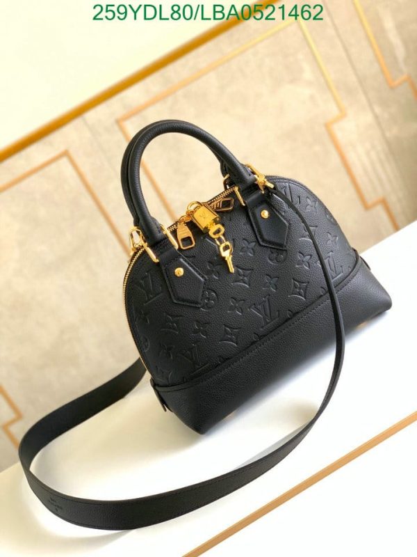 Louis Vuitton 1:1 Mirror Replica Handbag Neo Alma Empreinte Leather Black LBA0521462108