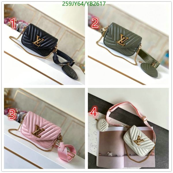 Louis Vuitton 1:1 Mirror Replica Handmade Leather Crossbody New Wave Multi Pochette YB26173731245