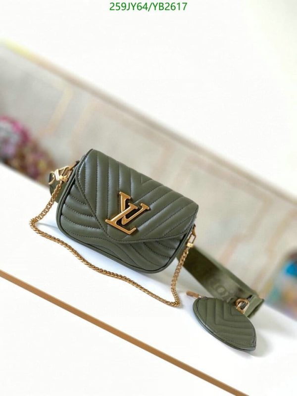 Louis Vuitton 1:1 Mirror Replica Handmade Leather Crossbody New Wave Multi Pochette YB26173731245