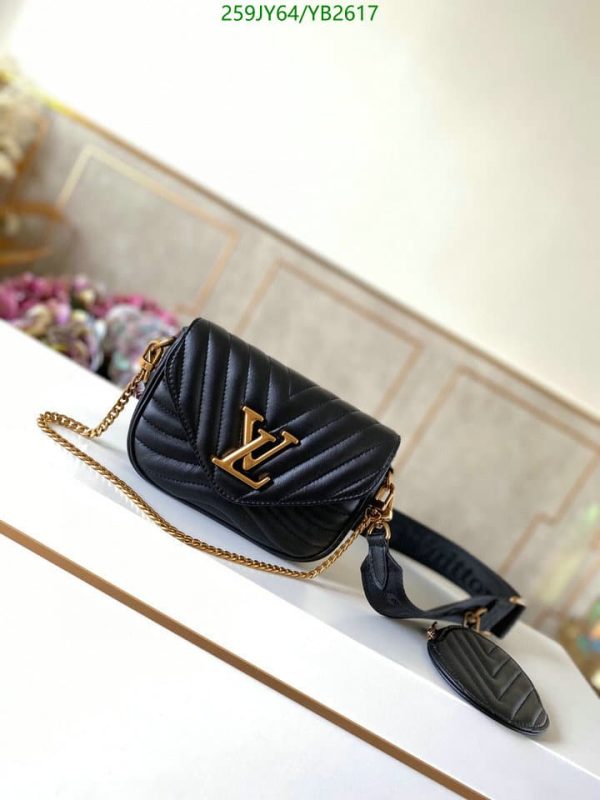 Louis Vuitton 1:1 Mirror Replica Handmade Leather Crossbody New Wave Multi Pochette YB26173731245