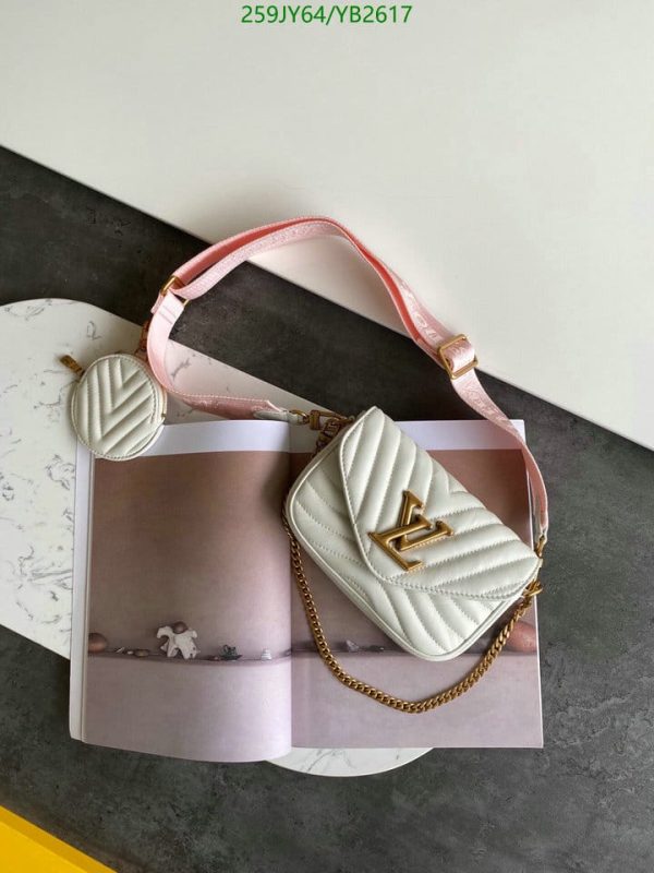 Louis Vuitton 1:1 Mirror Replica Handmade Leather Crossbody New Wave Multi Pochette YB26173731245