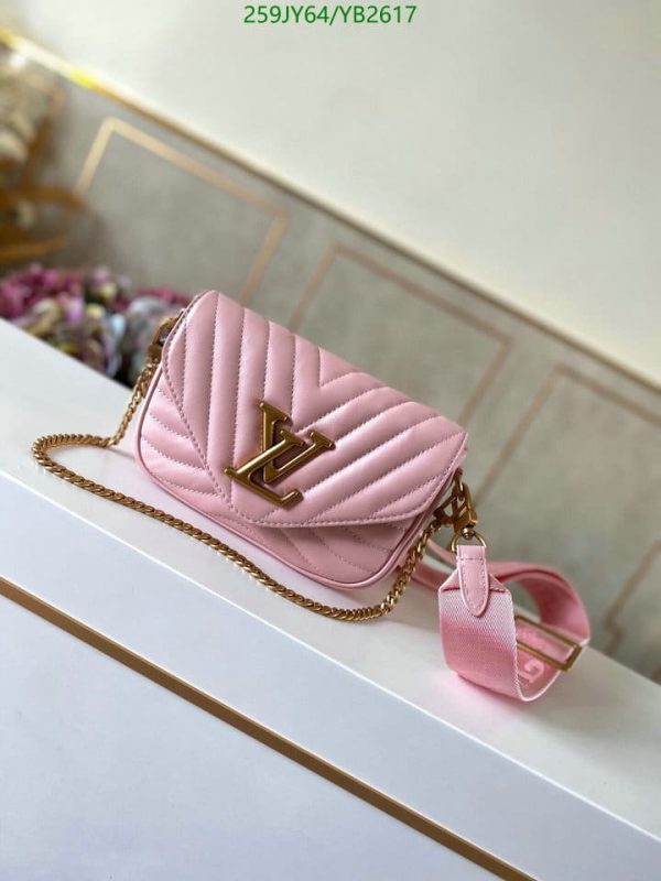 Louis Vuitton 1:1 Mirror Replica Handmade Leather Crossbody New Wave Multi Pochette YB26173731245