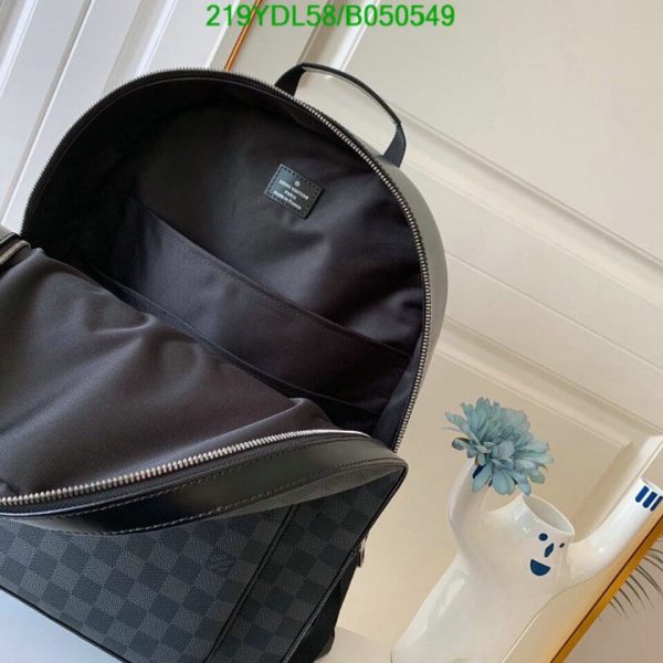 Louis Vuitton 1:1 Mirror Replica Josh Backpack Damier Graphite Black B050549194235