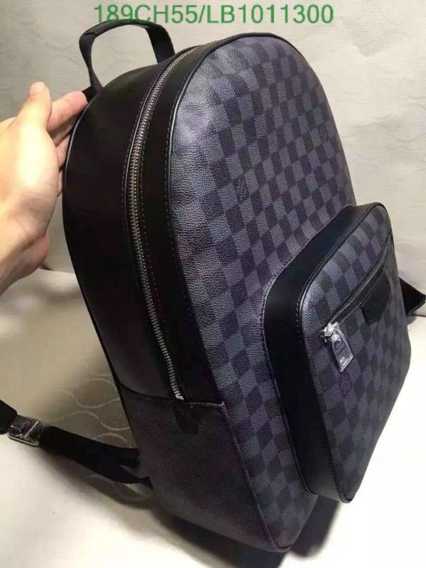 Louis Vuitton 1:1 Mirror Replica Josh Damier Graphite Canvas Backpack LB10113001257