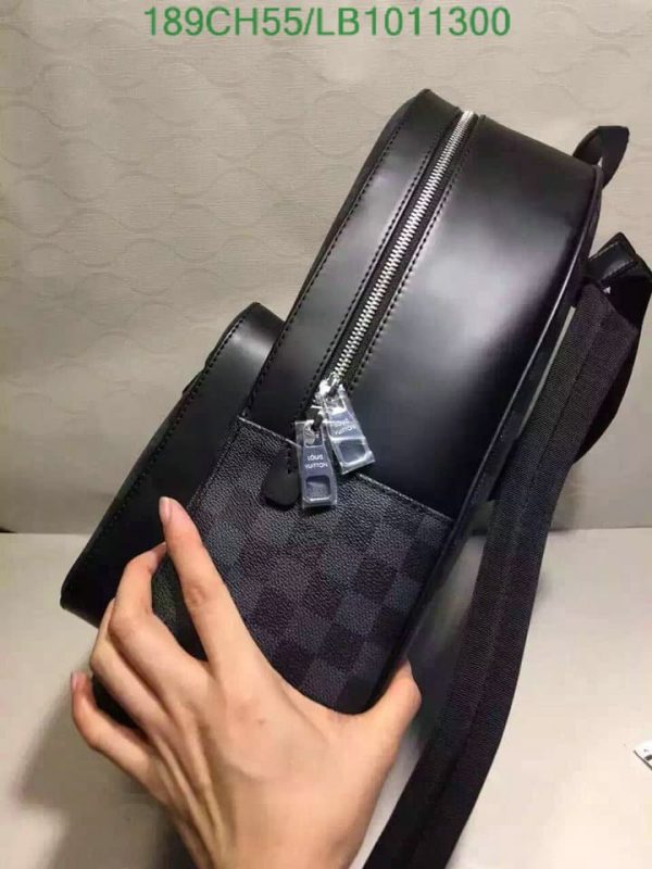 Louis Vuitton 1:1 Mirror Replica Josh Damier Graphite Canvas Backpack LB10113001257