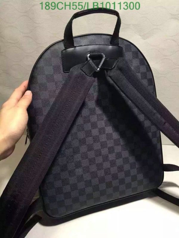 Louis Vuitton 1:1 Mirror Replica Josh Damier Graphite Canvas Backpack LB10113001257