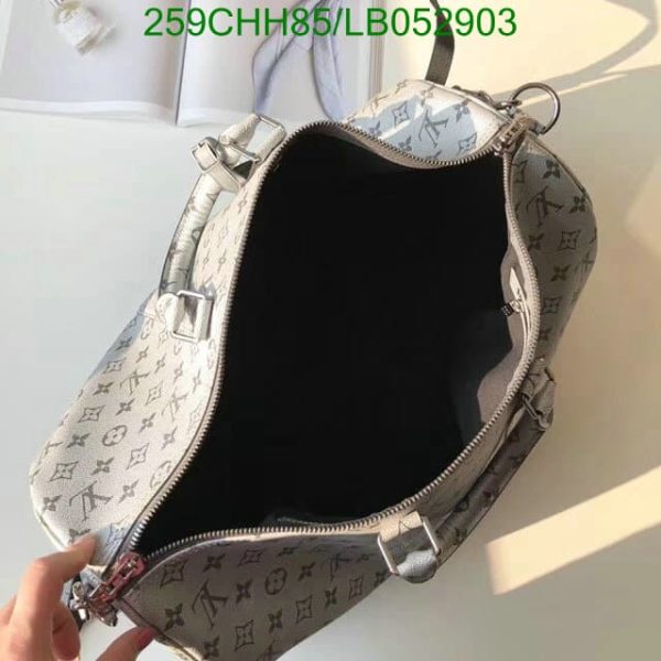 Louis Vuitton 1:1 Mirror Replica KEEPALL Metallic Silver Bag LB05290312598