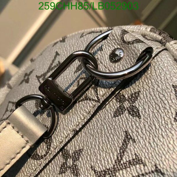 Louis Vuitton 1:1 Mirror Replica KEEPALL Metallic Silver Bag LB05290312598