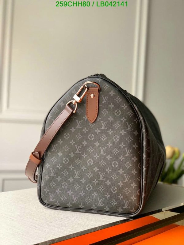 Louis Vuitton 1:1 Mirror Replica Keepall Bandouli re Monogram Macassar LB04214193123