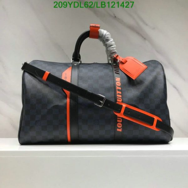 Louis Vuitton 1:1 Mirror Replica Keepall Bandouliere Damier Cobalt Race LB12142793124