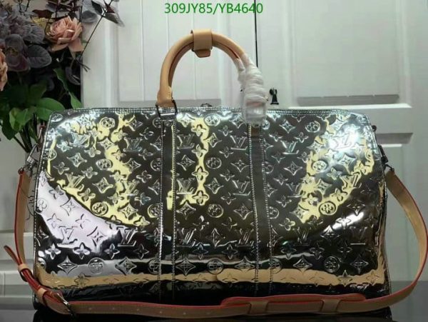 Louis Vuitton 1:1 Mirror Replica Keepall silver mirror Silvery YB46406312453