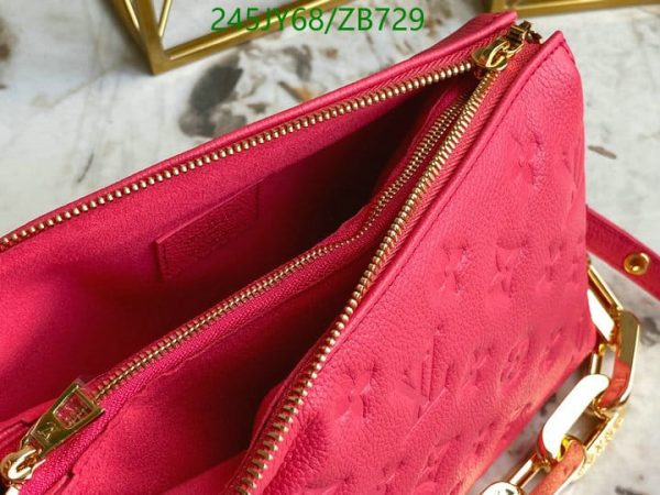 Louis Vuitton 1:1 Mirror Replica Lambskin Coussin PM Leathers Handbags Red ZB72987654092