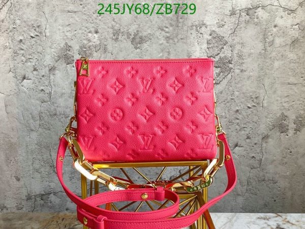 Louis Vuitton 1:1 Mirror Replica Lambskin Coussin PM Leathers Handbags Red ZB72987654092