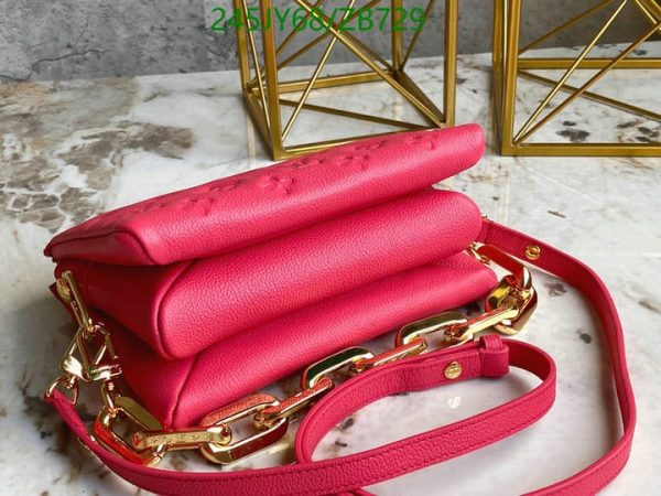 Louis Vuitton 1:1 Mirror Replica Lambskin Coussin PM Leathers Handbags Red ZB72987654092