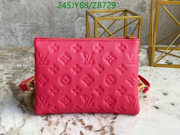 Louis Vuitton 1:1 Mirror Replica Lambskin Coussin PM Leathers Handbags Red ZB72987654092