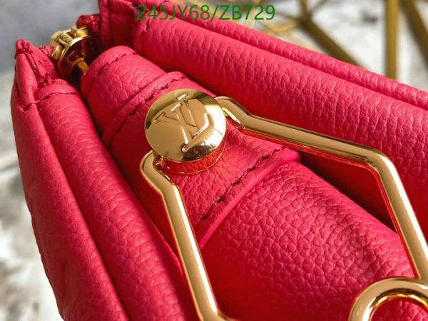 Louis Vuitton 1:1 Mirror Replica Lambskin Coussin PM Leathers Handbags Red ZB72987654092