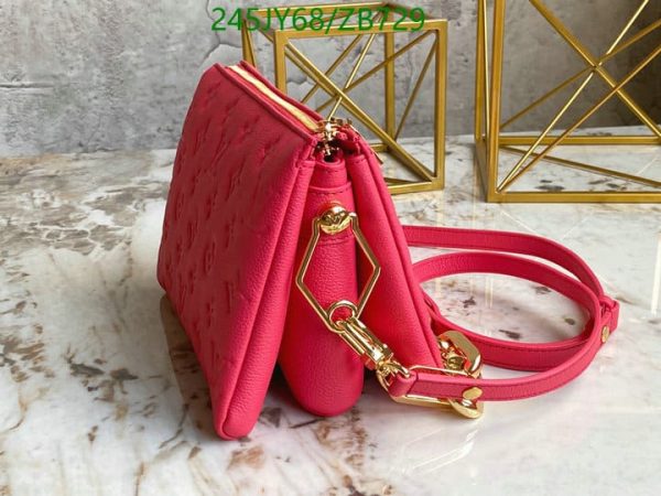 Louis Vuitton 1:1 Mirror Replica Lambskin Coussin PM Leathers Handbags Red ZB72987654092