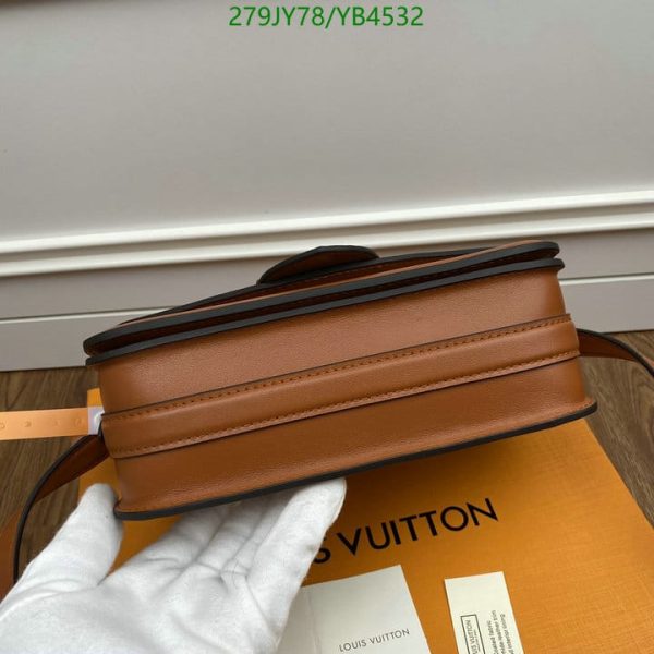 Louis Vuitton 1:1 Mirror Replica Leather Handbag In Orange YB45321976548