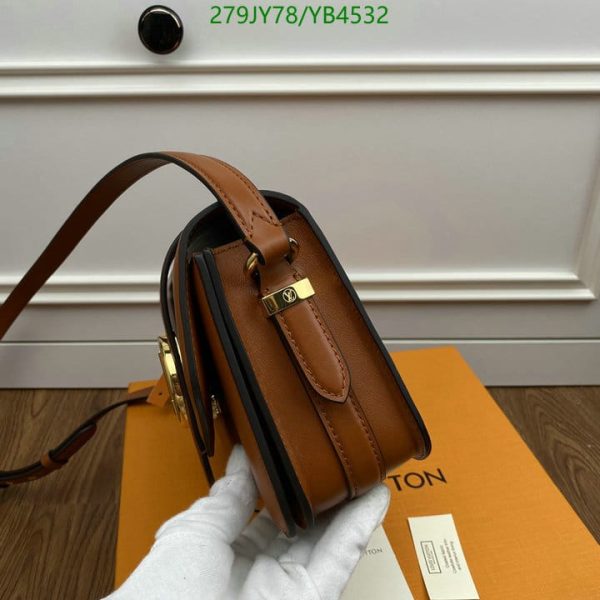 Louis Vuitton 1:1 Mirror Replica Leather Handbag In Orange YB45321976548