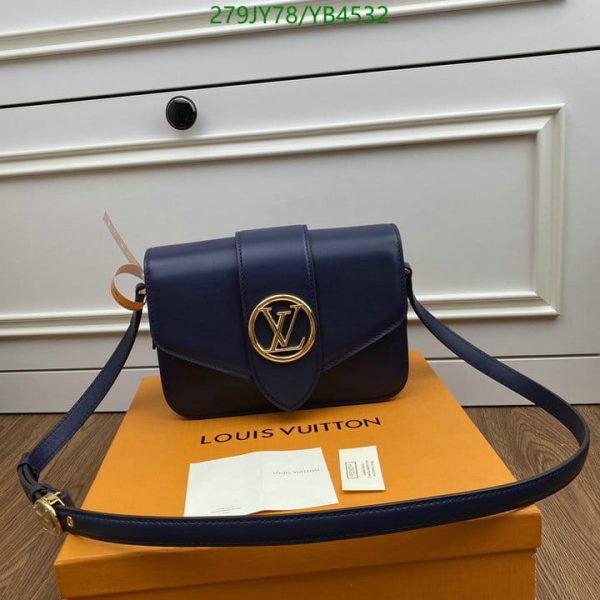 Louis Vuitton 1:1 Mirror Replica Leather Handbag In Orange YB45321976548