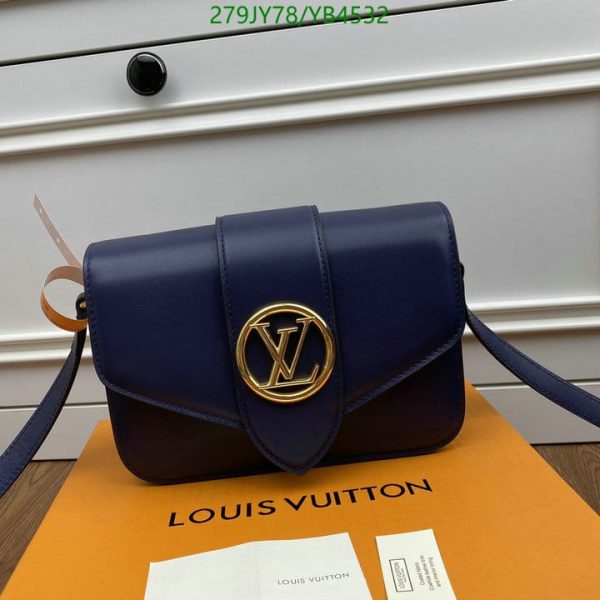 Louis Vuitton 1:1 Mirror Replica Leather Handbag In Orange YB45321976548