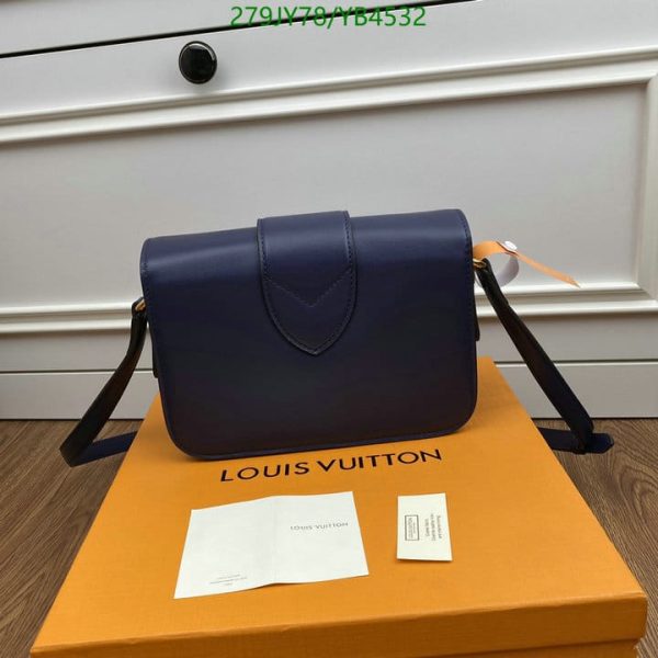 Louis Vuitton 1:1 Mirror Replica Leather Handbag In Orange YB45321976548