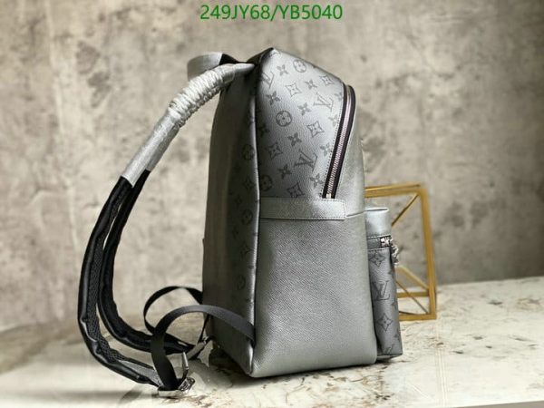 Louis Vuitton 1:1 Mirror Replica Leather Logo Backpacks YB50408543678