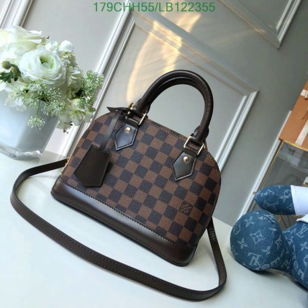 Louis Vuitton 1:1 Mirror Replica Leather Monogram Handbag Alma BB LB12235520435