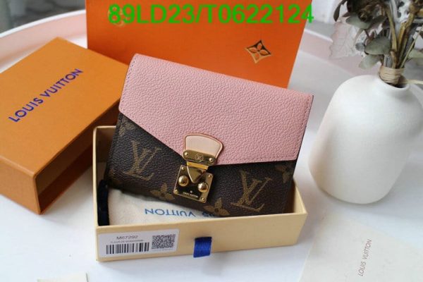 Louis Vuitton 1:1 Mirror Replica Leather Portefeuille Ariane Raisin Tri-Fold Wallet T062212431267