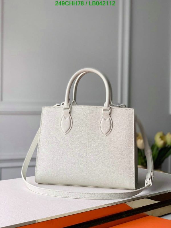 Louis Vuitton 1:1 Mirror Replica Lock Meet Tote PM 2Way Bag White LB04211226324