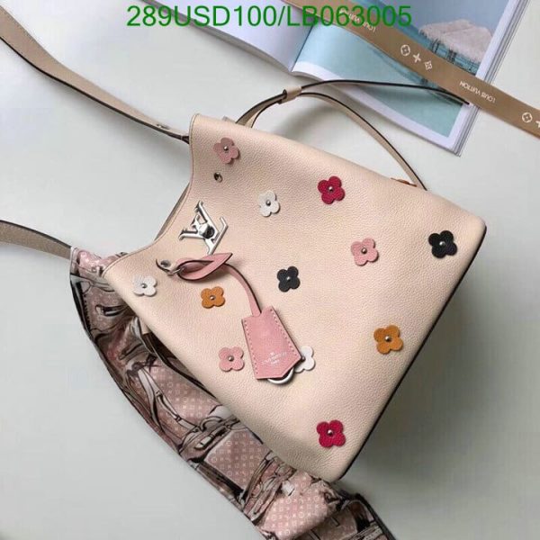 Louis Vuitton 1:1 Mirror Replica Lockme Bucket Shoulder Bag LB06300593567