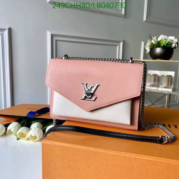 Louis Vuitton 1:1 Mirror Replica Lockme Ever in pink leather  LB04073041234