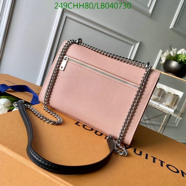 Louis Vuitton 1:1 Mirror Replica Lockme Ever in pink leather  LB04073041234